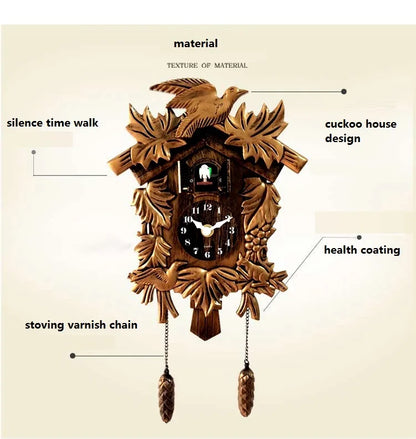 Skorter | BirdTime - Classic Kitchen Clock with Sound and Decorative Design