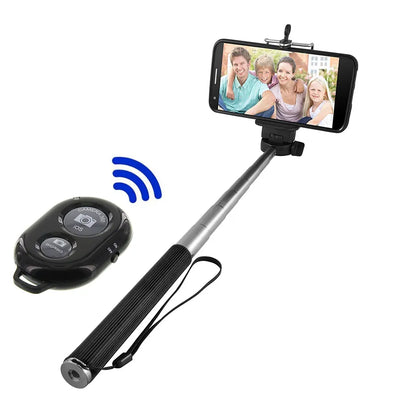 Skorter | Bluetooth-Compatible Selfie Stick with Battery Remote Control Shutter