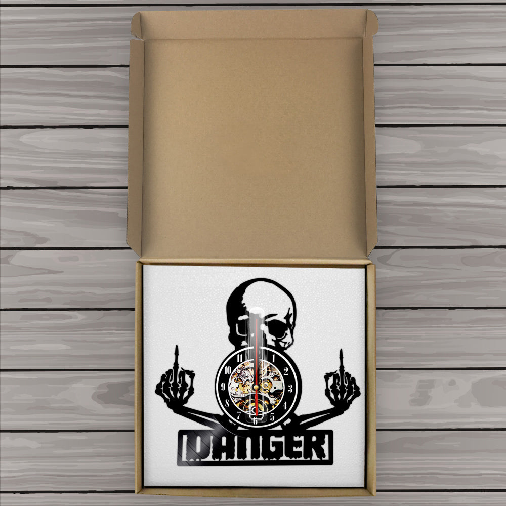 Skorter | SkullVibe - Fierce Vinyl Wall Clock