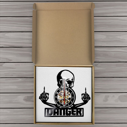 Skorter | SkullVibe - Fierce Vinyl Wall Clock