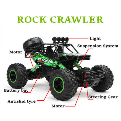 Skorter | Remote-Controlled Car, 4x4, Monster Truck, Rock Crawler, 2.4 G, Offroad Climbing Car