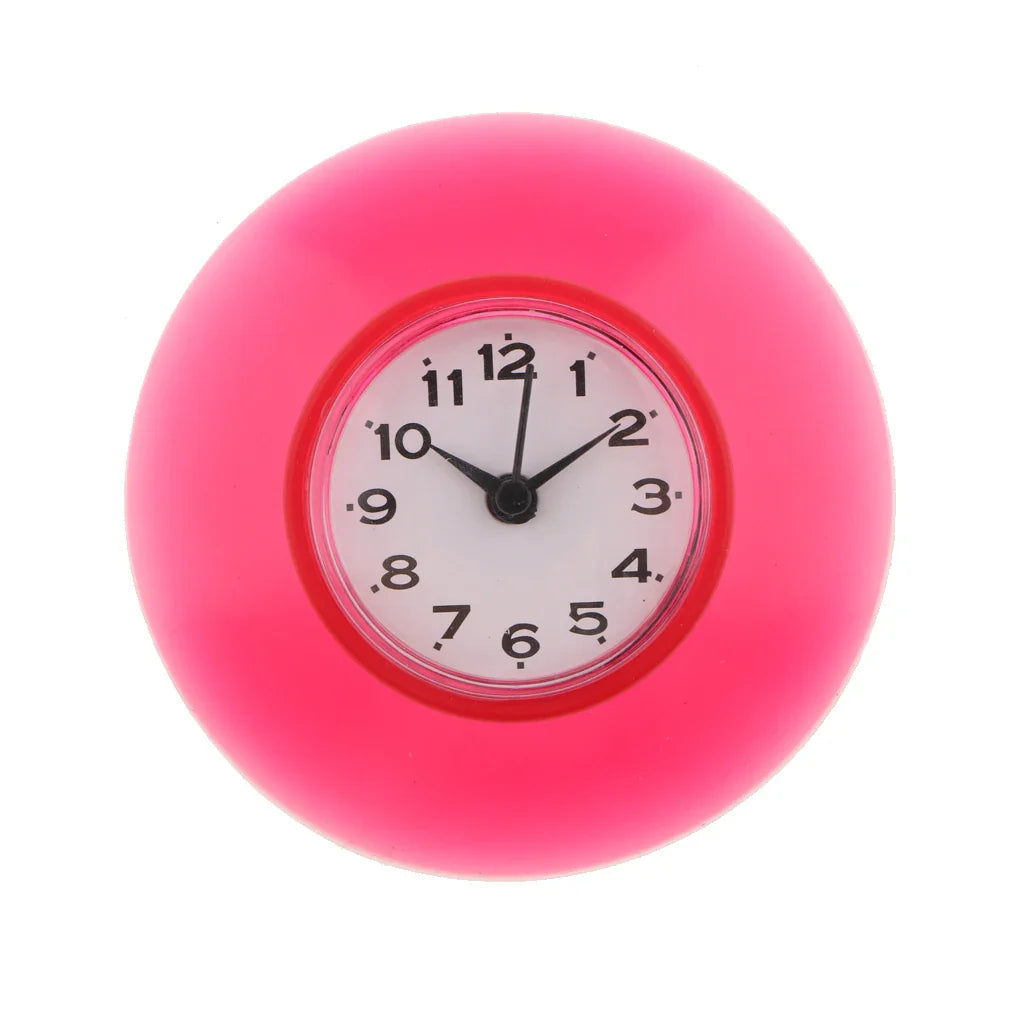 Skorter | WaterProofClock - Mini Waterproof Clock with Suction Cup for Bathroom and Kitchen