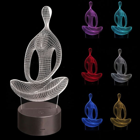 Skorter | Yoga Meditation 3d Led Lamp