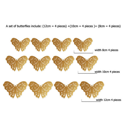 Skorter | 3D Butterfly Wall Stickers | Perfect for Weddings