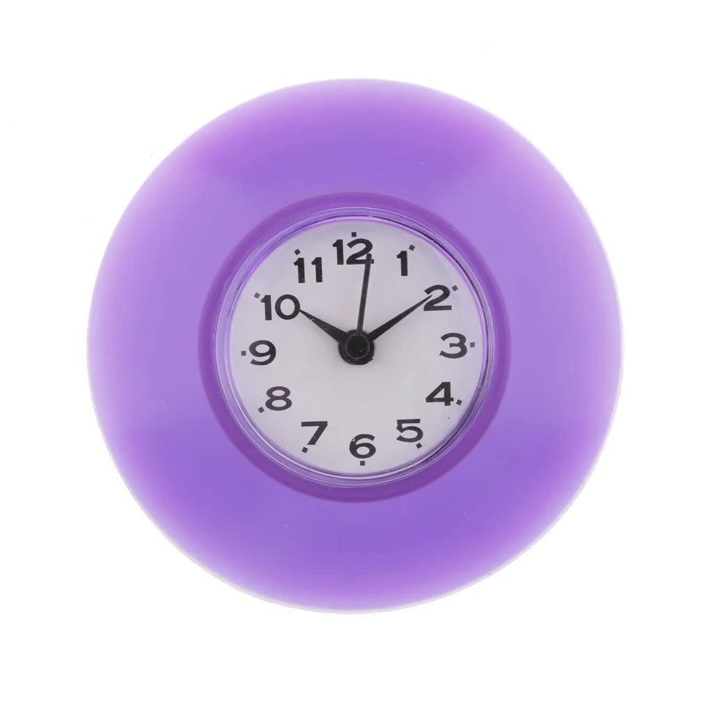 Skorter | WaterProofClock - Mini Waterproof Clock with Suction Cup for Bathroom and Kitchen