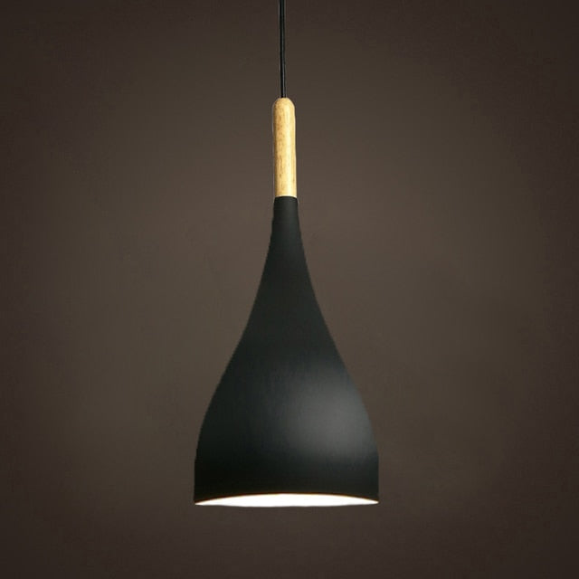 Skorter | Talon - Modern Drop-Shaped Wooden Pendant Light Scandinavian Ceiling Light