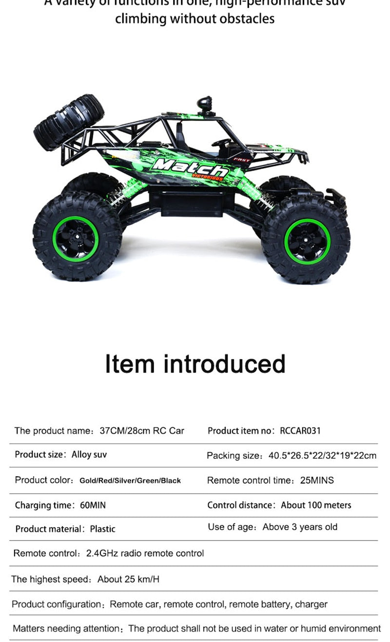 Skorter | Remote Control Car 4x4 Rock Crawler Monster Truck