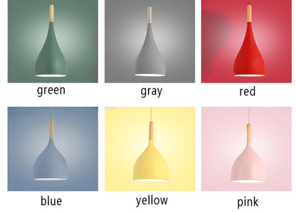 Skorter | Talon - Modern Drop-Shaped Wooden Pendant Light Scandinavian Ceiling Light