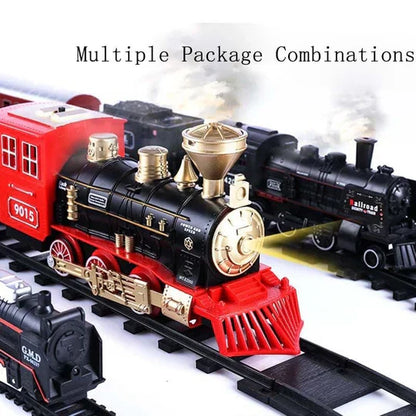 Skorter | Deluxe 39-Piece HO Scale Model Train Set with Real Smoke, Lights & Oval Track
