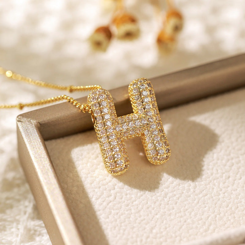 Skorter | Alphabet-Diamond-Pendant-Necklace