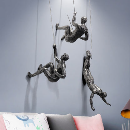 Skorter | CraftedClimb Climbing Figures Wall Decoration – Inspiring Wall Art of Resin and Iron