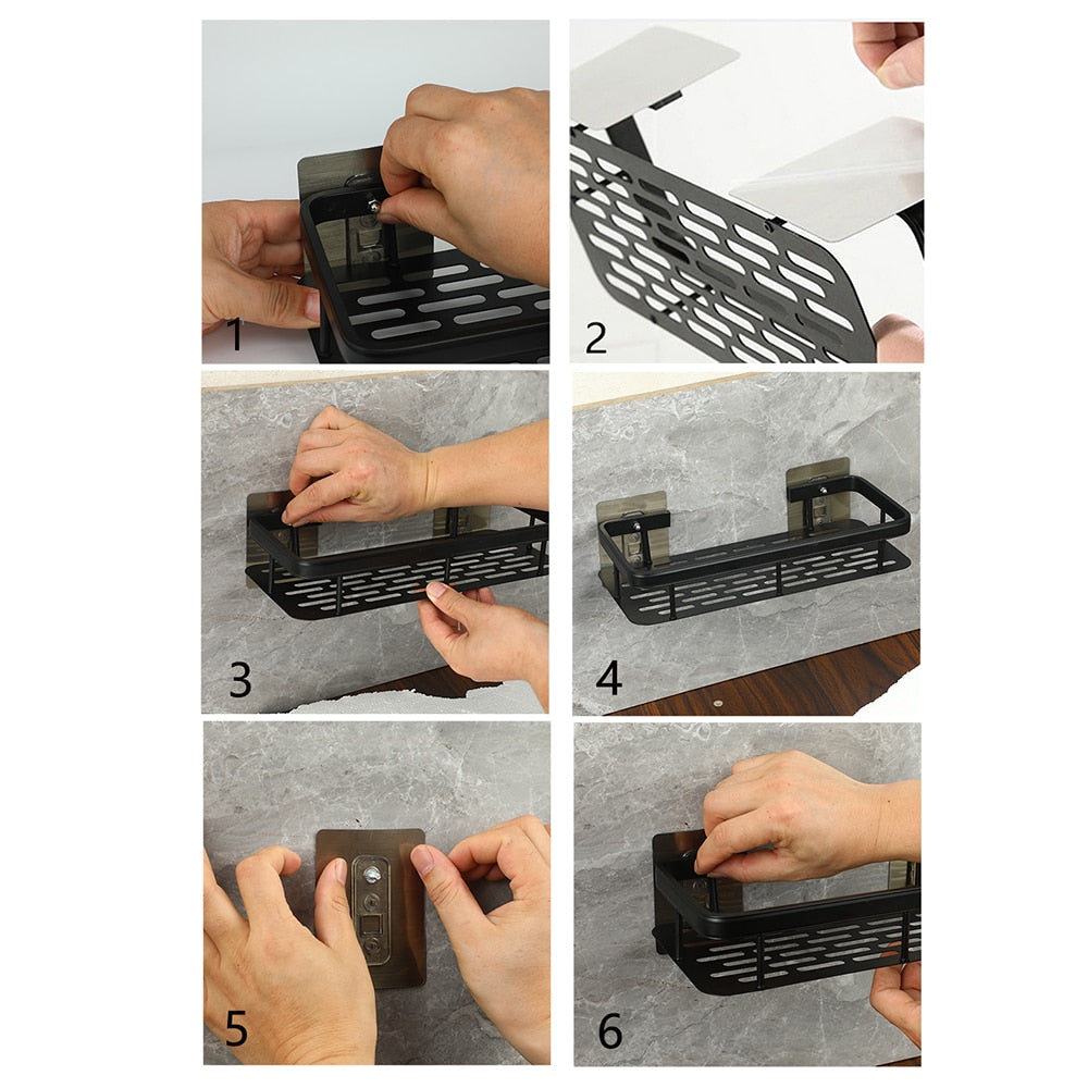 Skorter | Bathroom shelves corner shelf without drilling shower shelf holder