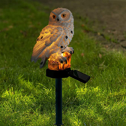 Skorter | Solar Garden Light Owl – LED Outdoor Light for Garden, Terrace and Balcony, weatherproof