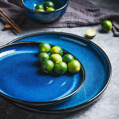 Skorter | Deep Blue "Oceano" Dinner Plates