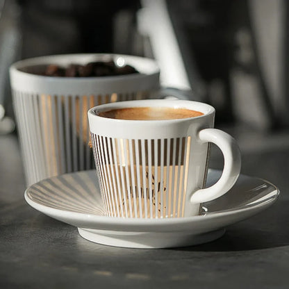 Skorter | Creative dynamic SLR cup Leopard anamorphic zebra cup Luycho coffee tea cup set with coaster 90ml-225ml