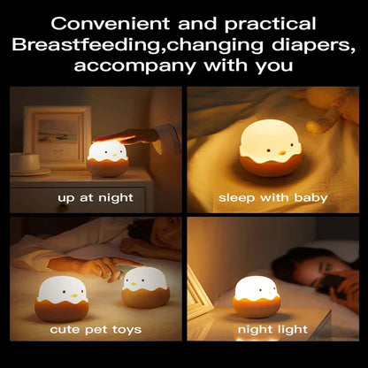 Skorter | Chicken Eggshell Night Light - USB Rechargeable Animal Lamp
