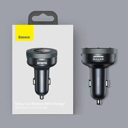 Skorter | Bluetooth 5.0 FM Transmitter with Fast USB Charger