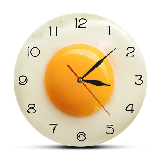 Skorter | SunnySide - Fried Egg Kitchen Wall Clock 3D Design