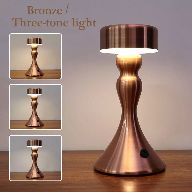 Skorter | Luxury Wireless Table Lamp with Gold Finish
