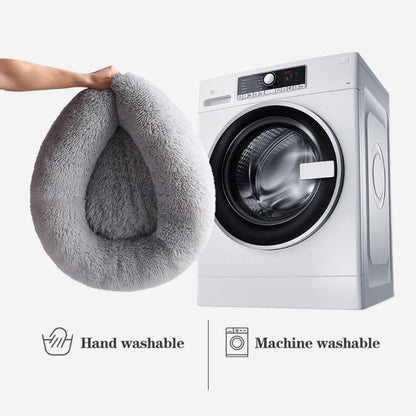 Skorter | Beef Plush Calming Donut Dog Bed for Small to Large Dogs