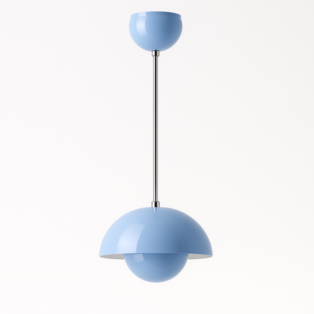 Skorter | Half-Circle Colourful Chandelier – Modern Scandinavian Ceiling Light for Dining, Living & Office