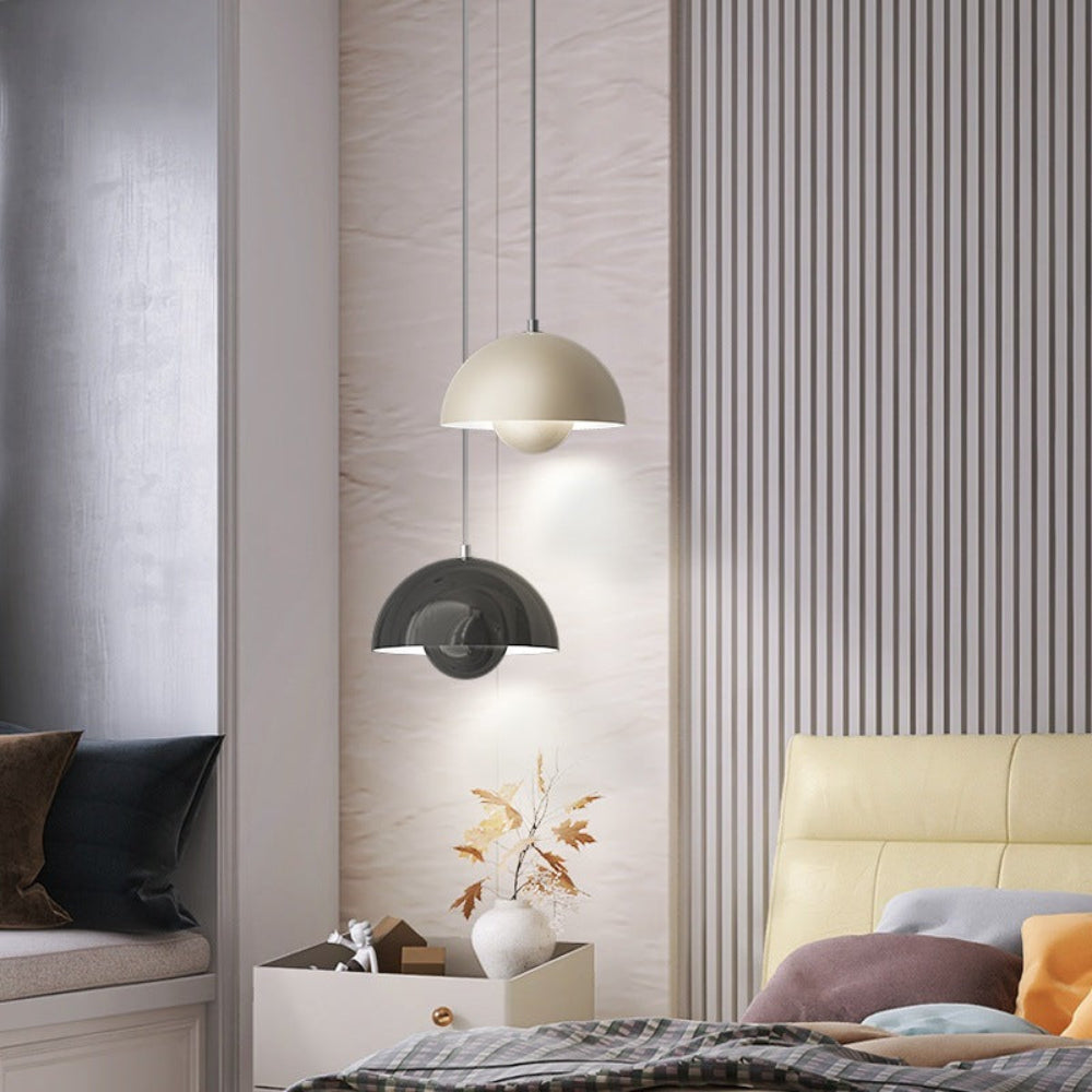 Skorter | Half-Circle Colourful Chandelier – Modern Scandinavian Ceiling Light for Dining, Living & Office