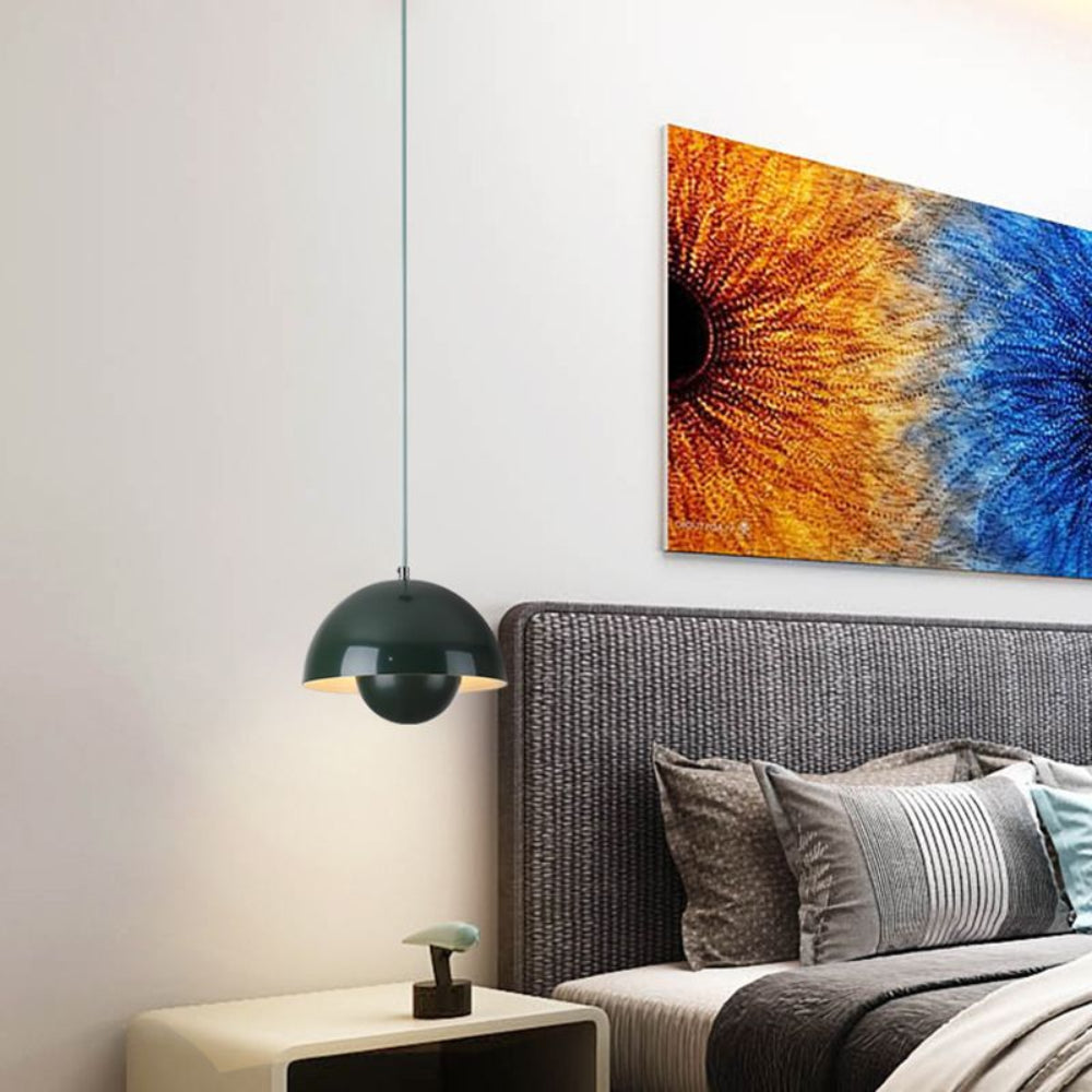 Skorter | Half-Circle Colourful Chandelier – Modern Scandinavian Ceiling Light for Dining, Living & Office