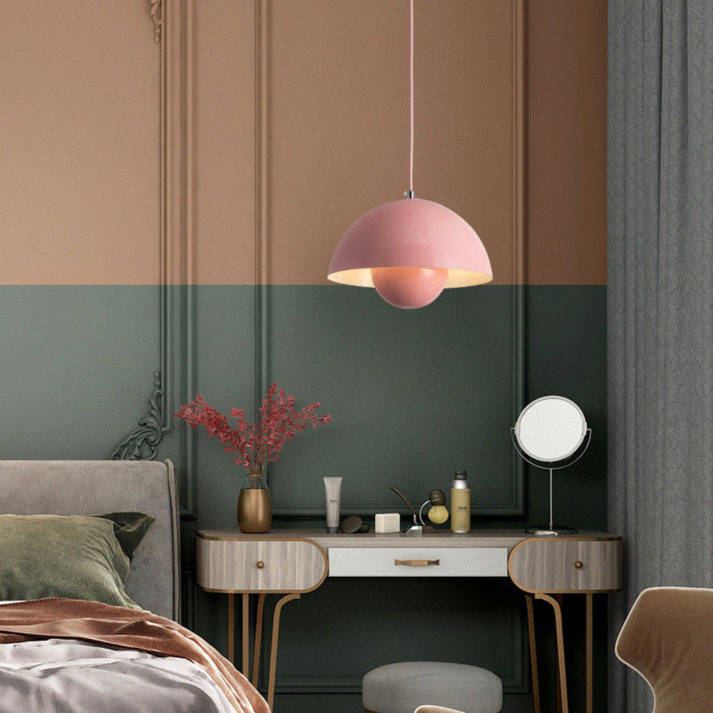 Skorter | Half-Circle Colourful Chandelier – Modern Scandinavian Ceiling Light for Dining, Living & Office