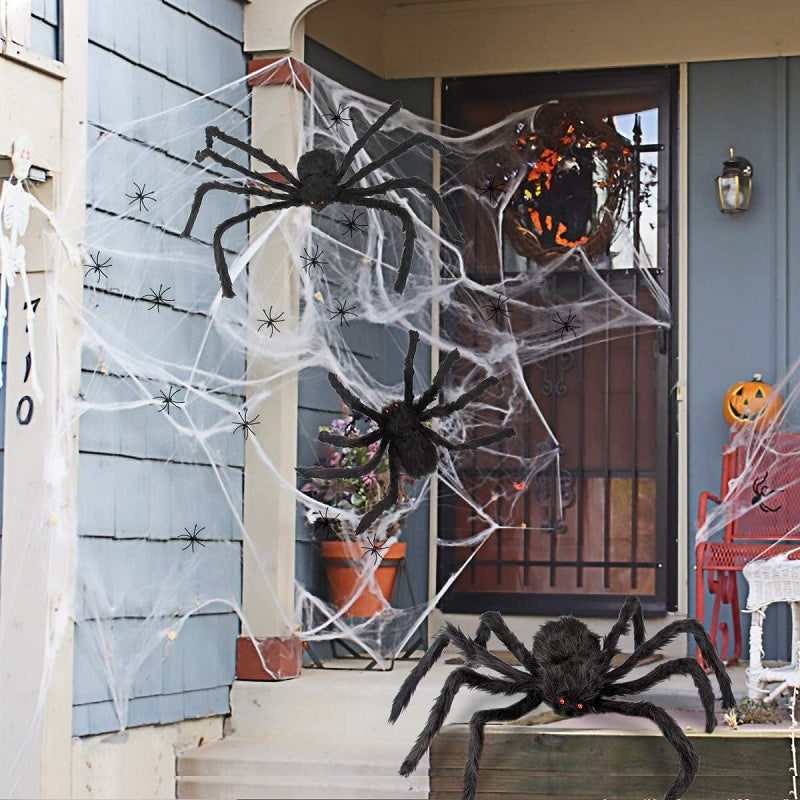 Skorter | CreepyCrawl Giant Spider – Realistic Halloween Outdoor Yard Prop