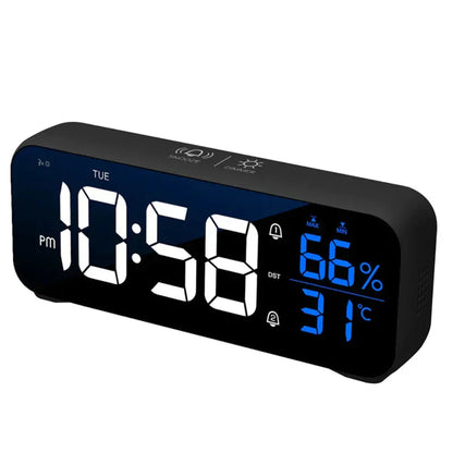 Skorter | Harmonix – Smart LED Alarm Clock with Music, Temperature Display & Voice Control