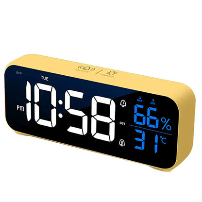 Skorter | Harmonix – Smart LED Alarm Clock with Music, Temperature Display & Voice Control