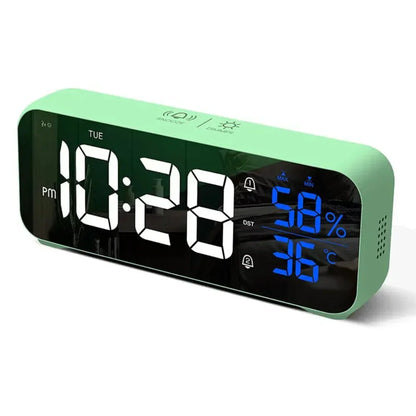 Skorter | Harmonix – Smart LED Alarm Clock with Music, Temperature Display & Voice Control