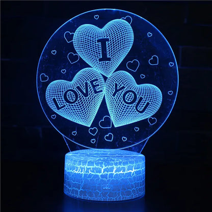 Skorter | LoveGlow - Romantic LED Heart Night Light with Color Change and Remote Control