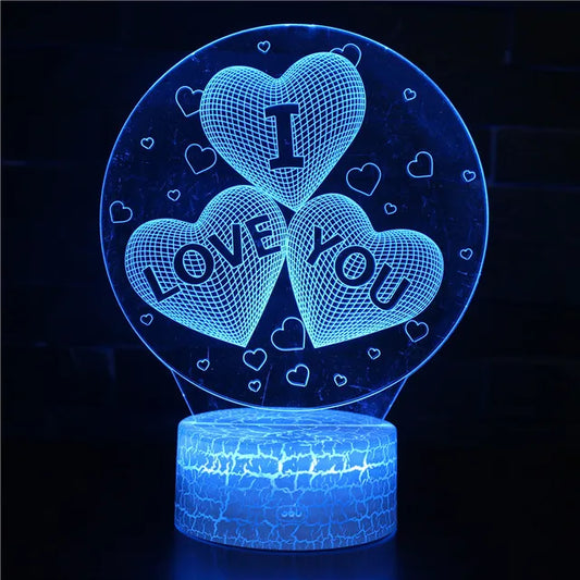 Skorter | LoveGlow - Romantic LED Heart Night Light with Color Change and Remote Control