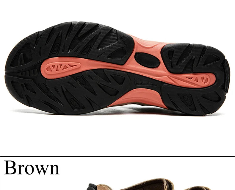 Skorter | Summer Men's Outdoor Sandals Beach Shoes Genuine Leather Trekking Hiking