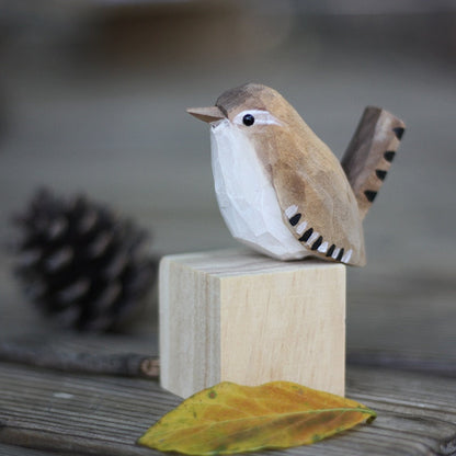 Skorter | GloRadiance Wooden Bird Figurines – Handmade Interior Decoration