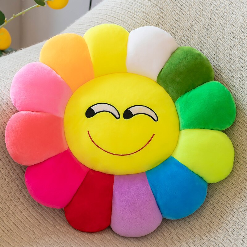 Skorter | Colorful Sunflower Plush Comfort Seat Cushion