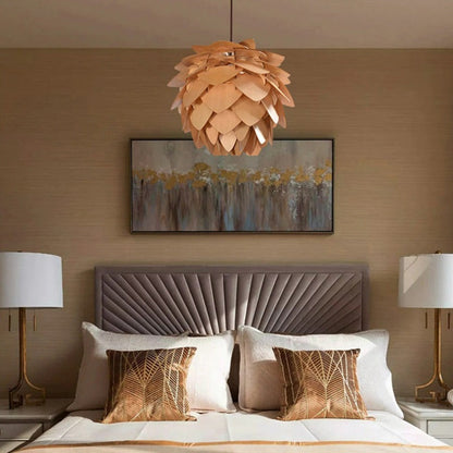 Skorter | Handcrafted Wooden Pine Cone Pendant Light