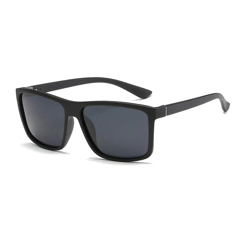 Skorter | Black Square Polarized Sunglasses UV400 Mirror Blue Anti-Glare Driving Shades Unisex