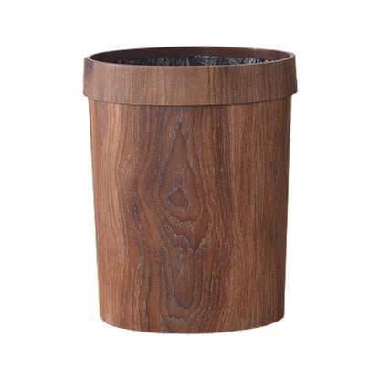 Skorter | Elegant Retro Wood Grain Trash Can