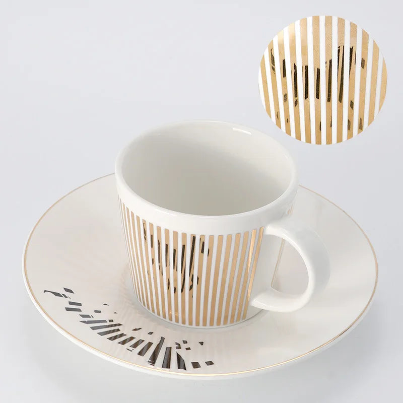 Skorter | Creative dynamic SLR cup Leopard anamorphic zebra cup Luycho coffee tea cup set with coaster 90ml-225ml