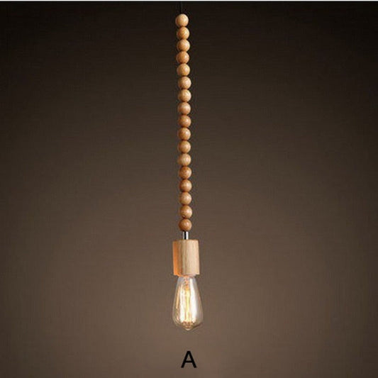 Skorter | Wooden bead pendant lamp