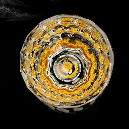 Skorter | Crystal Glass Whiskey Glasses Bar Liqueur Sphere Cups Sake and Shochu Double-Walled Thick Bottoms Small Capacity Tea Cups