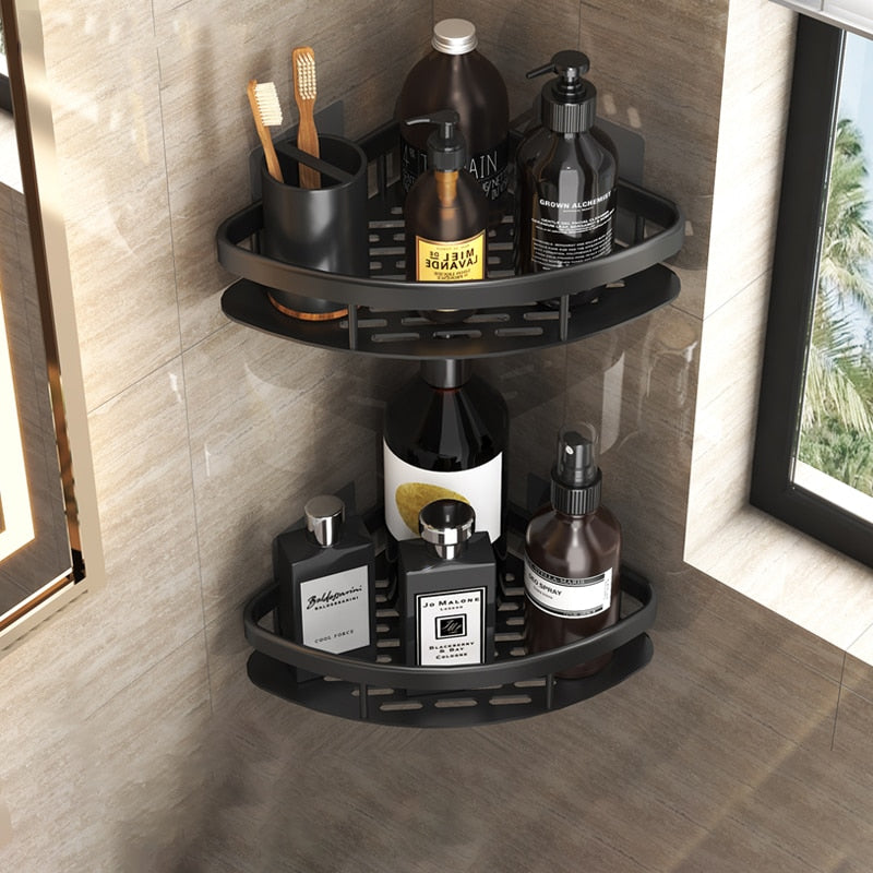 Skorter | Bathroom shelves corner shelf without drilling shower shelf holder