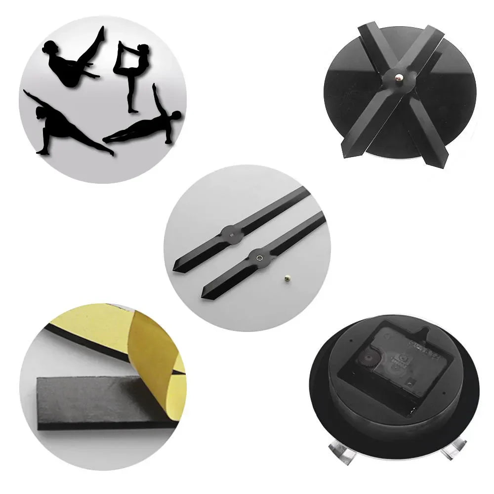 Skorter | Pilates Poser DIY väggklocka