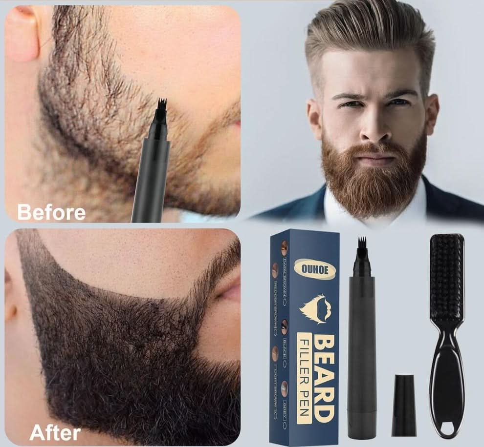 Skorter | Beard Filler Set - Tighter and Fuller Beard For All Men!