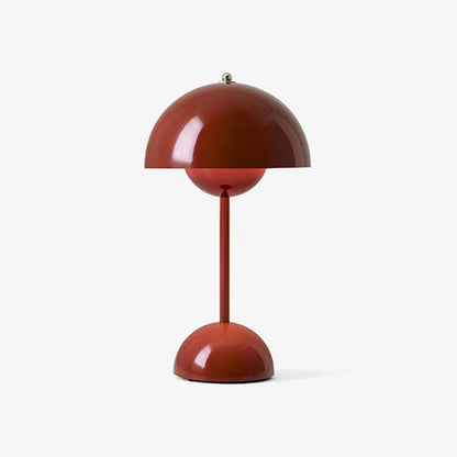 Skorter | Flowerpot Table Lamp - Rechargeable Bedside Lamp & Cordless Design Mushroom Shaped Lamps