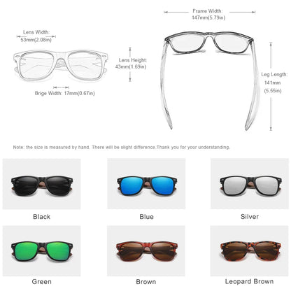 Skorter | Handcrafted Wooden Polarized Sunglasses UV400 Unisex Eyewear