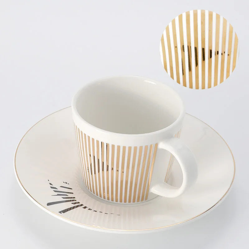 Skorter | Creative dynamic SLR cup Leopard anamorphic zebra cup Luycho coffee tea cup set with coaster 90ml-225ml