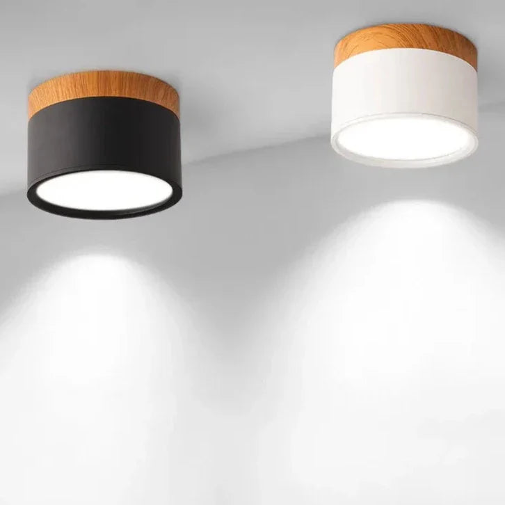 Skorter | Alante - Nordic Wood Style Surface Mounted Round Ceiling Light
